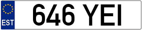 Trailer License Plate
